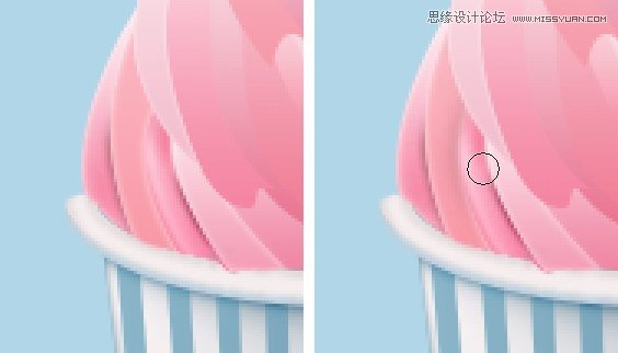 Photoshop绘制美味可口的冰淇淋图标教程