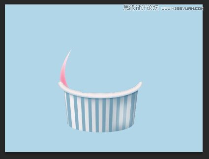 Photoshop绘制美味可口的冰淇淋图标教程