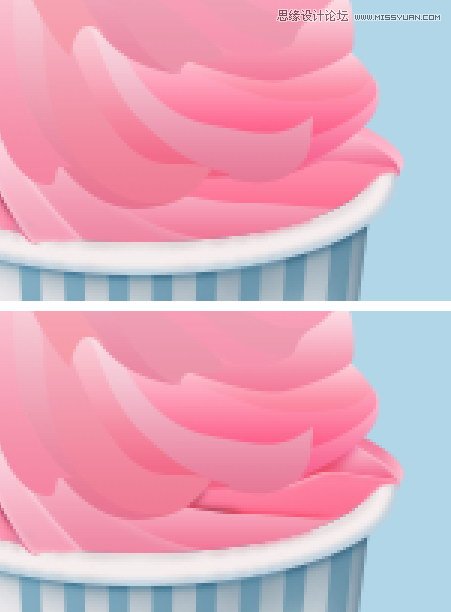 Photoshop绘制美味可口的冰淇淋图标教程