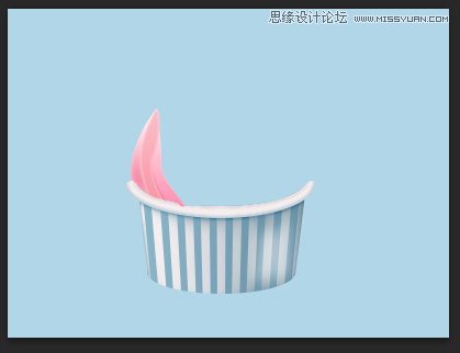 Photoshop绘制美味可口的冰淇淋图标教程