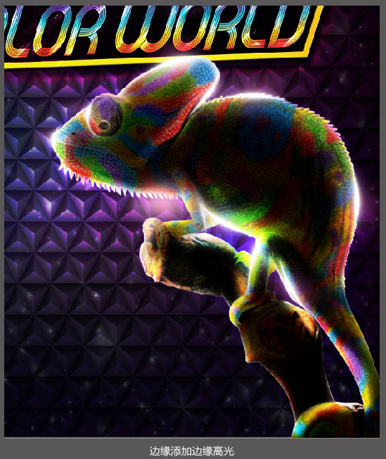 Photoshop设计超酷的炫彩海报效果图