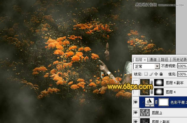 Photoshop调出油菜花人像秋季黄色调