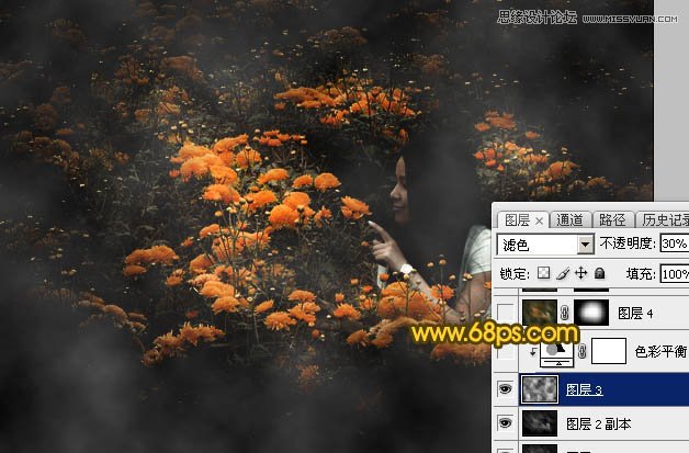 Photoshop调出油菜花人像秋季黄色调