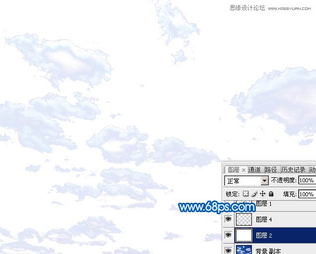 Photoshop制作时尚大气的云朵艺术字教程