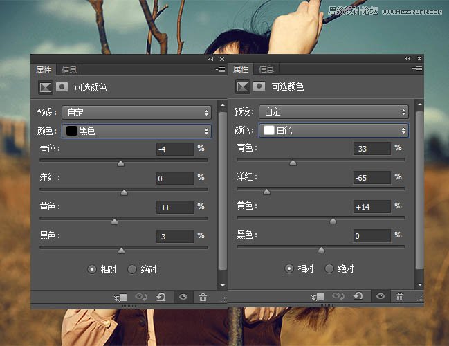 Photoshop调出外景人像唯美冷色效果