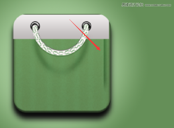 Photoshop设计逼真的购物袋APP图标