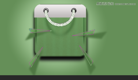 Photoshop设计逼真的购物袋APP图标