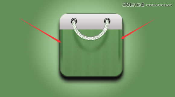 Photoshop设计逼真的购物袋APP图标