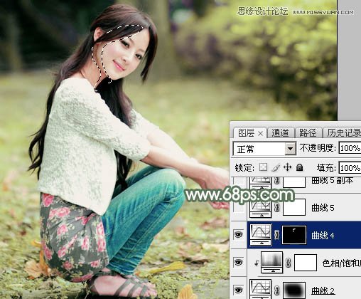 Photoshop调出果子照片唯美青绿色调