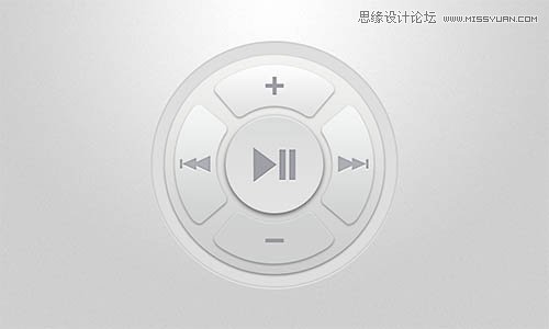 Photoshop设计时尚质感的播放器图标