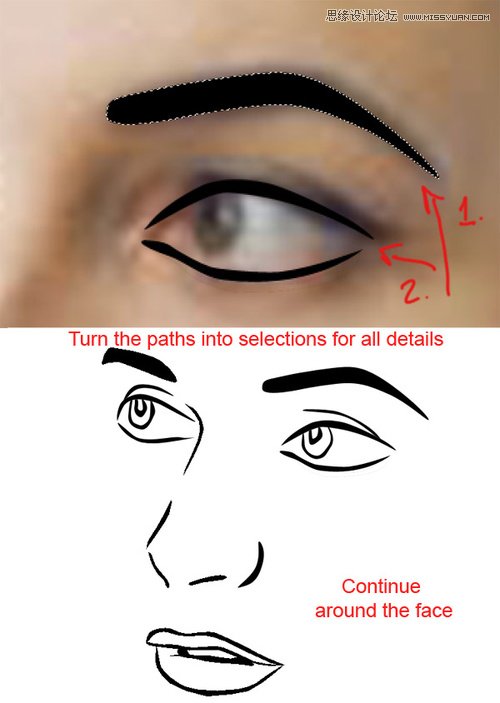Photoshop把数码照片转矢量风格人像效果