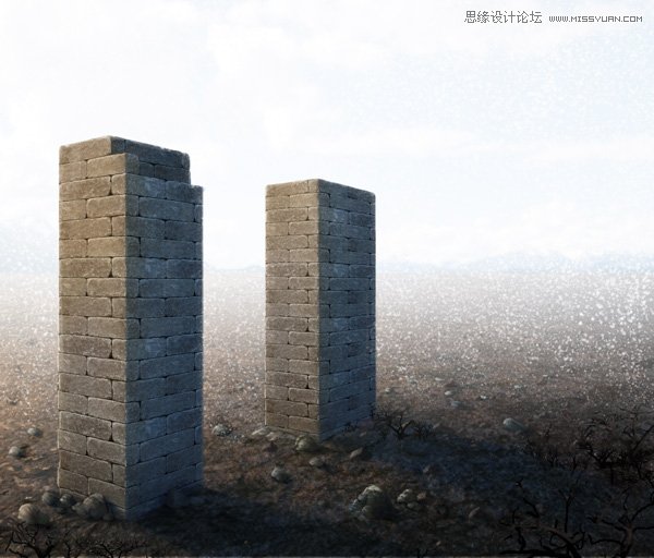 Photoshop制作漫天飞舞的大雪效果图