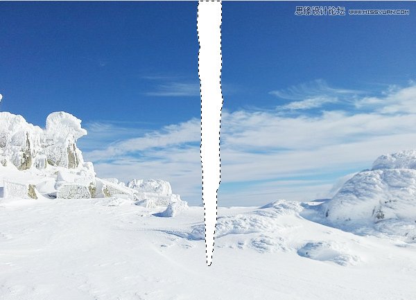 Photoshop绘制逼真的冰凌棱柱效果图