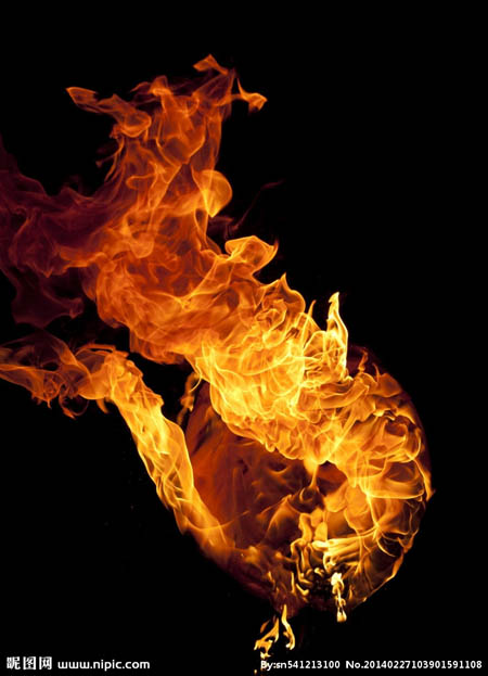 Photoshop制作烈焰中燃烧的玫瑰效果图