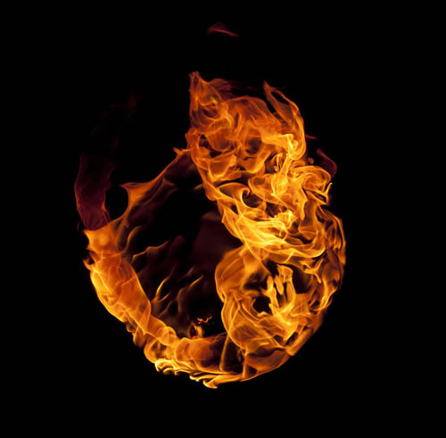 Photoshop制作烈焰中燃烧的玫瑰效果图