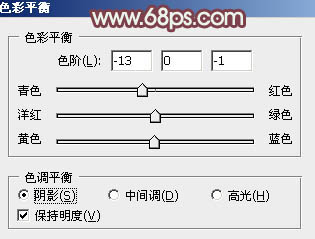 Photoshop调出外景女孩冷色逆光效果