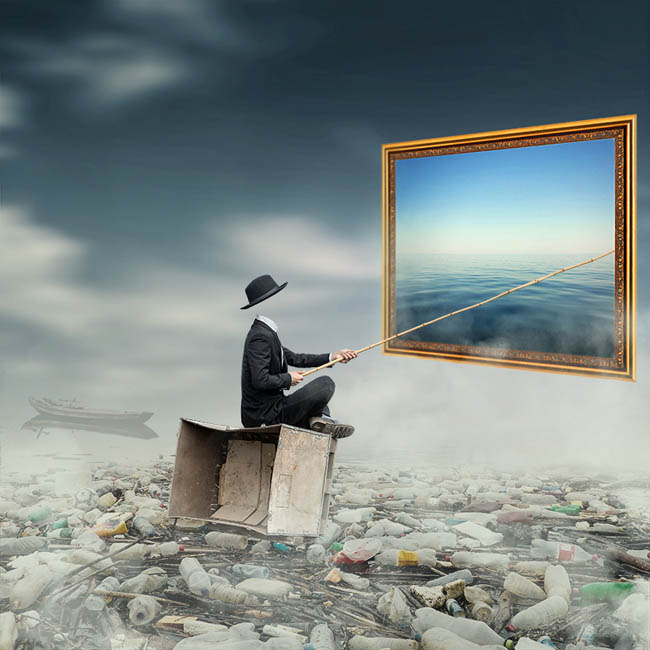 Photoshop合成创意风格的环保海报教程