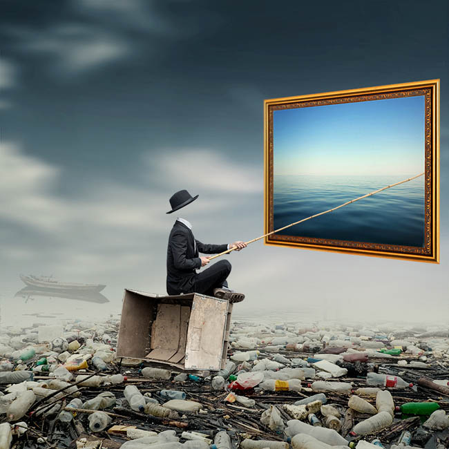 Photoshop合成创意风格的环保海报教程