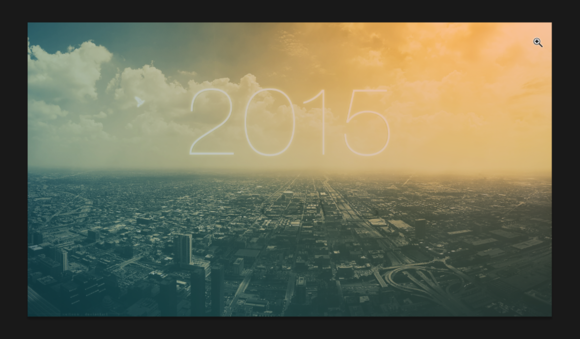 Photoshop设计超酷的2015海报教程