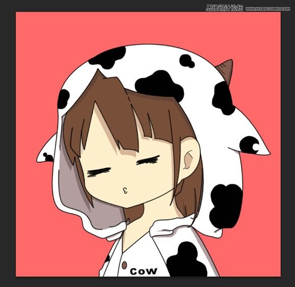 Photoshop绘制卡通风格的QQ头像教程