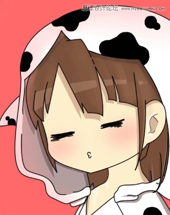 Photoshop绘制卡通风格的QQ头像教程