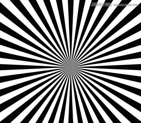 Photoshop简单方法制作放射性背景教程