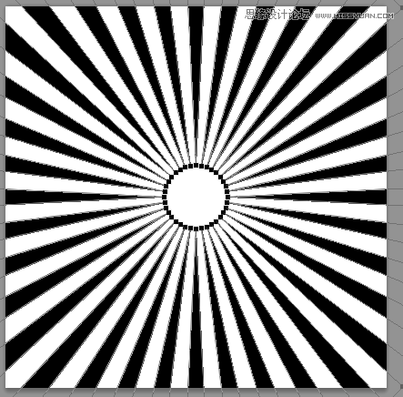 Photoshop简单方法制作放射性背景教程