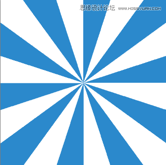 Photoshop简单方法制作放射性背景教程