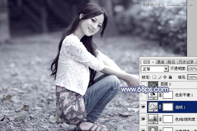 Photoshop调出果子照片唯美的蓝色效果