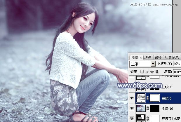 Photoshop调出果子照片唯美的蓝色效果