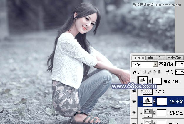 Photoshop调出果子照片唯美的蓝色效果