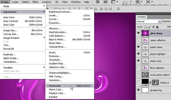 Photoshop设计质感的玻璃透明心形效果