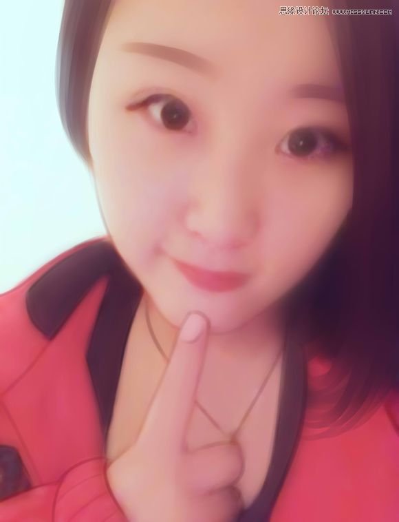 Photoshop把手机模糊照片转手绘效果