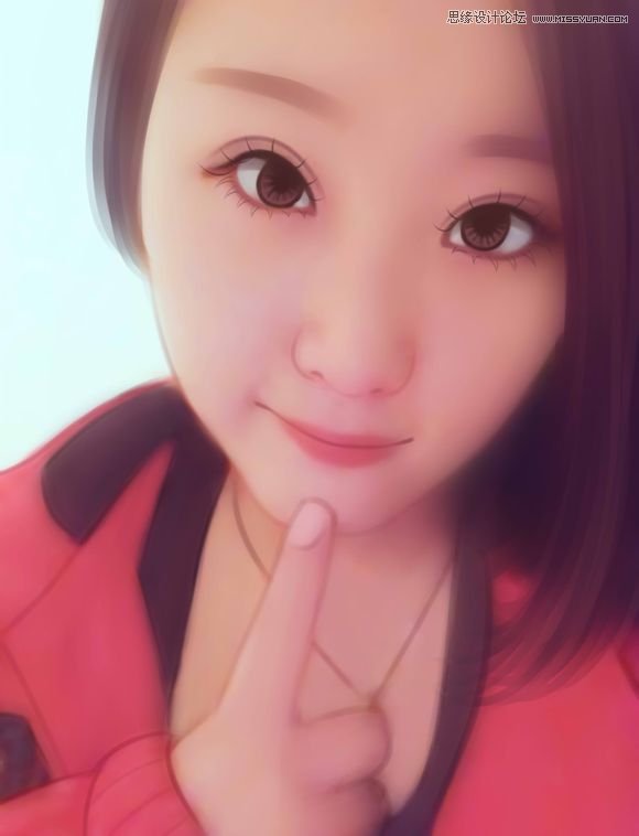Photoshop把手机模糊照片转手绘效果
