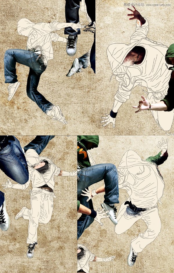 Photoshop设计创意的舞者插画海报教程