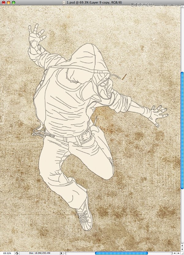 Photoshop设计创意的舞者插画海报教程