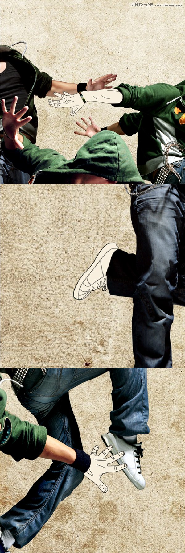 Photoshop设计创意的舞者插画海报教程