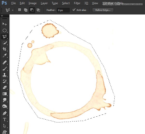 Photoshop制作独一无二的咖啡污渍笔刷