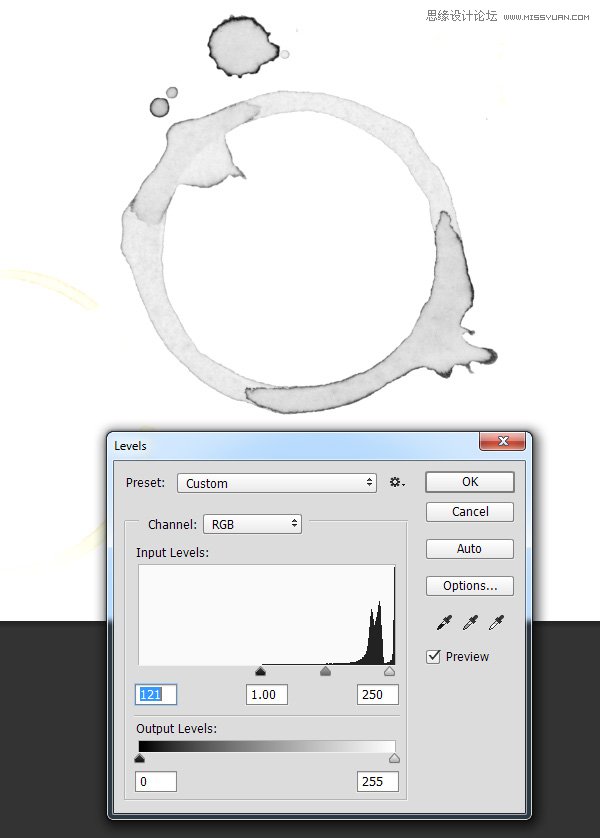 Photoshop制作独一无二的咖啡污渍笔刷