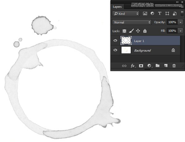 Photoshop制作独一无二的咖啡污渍笔刷