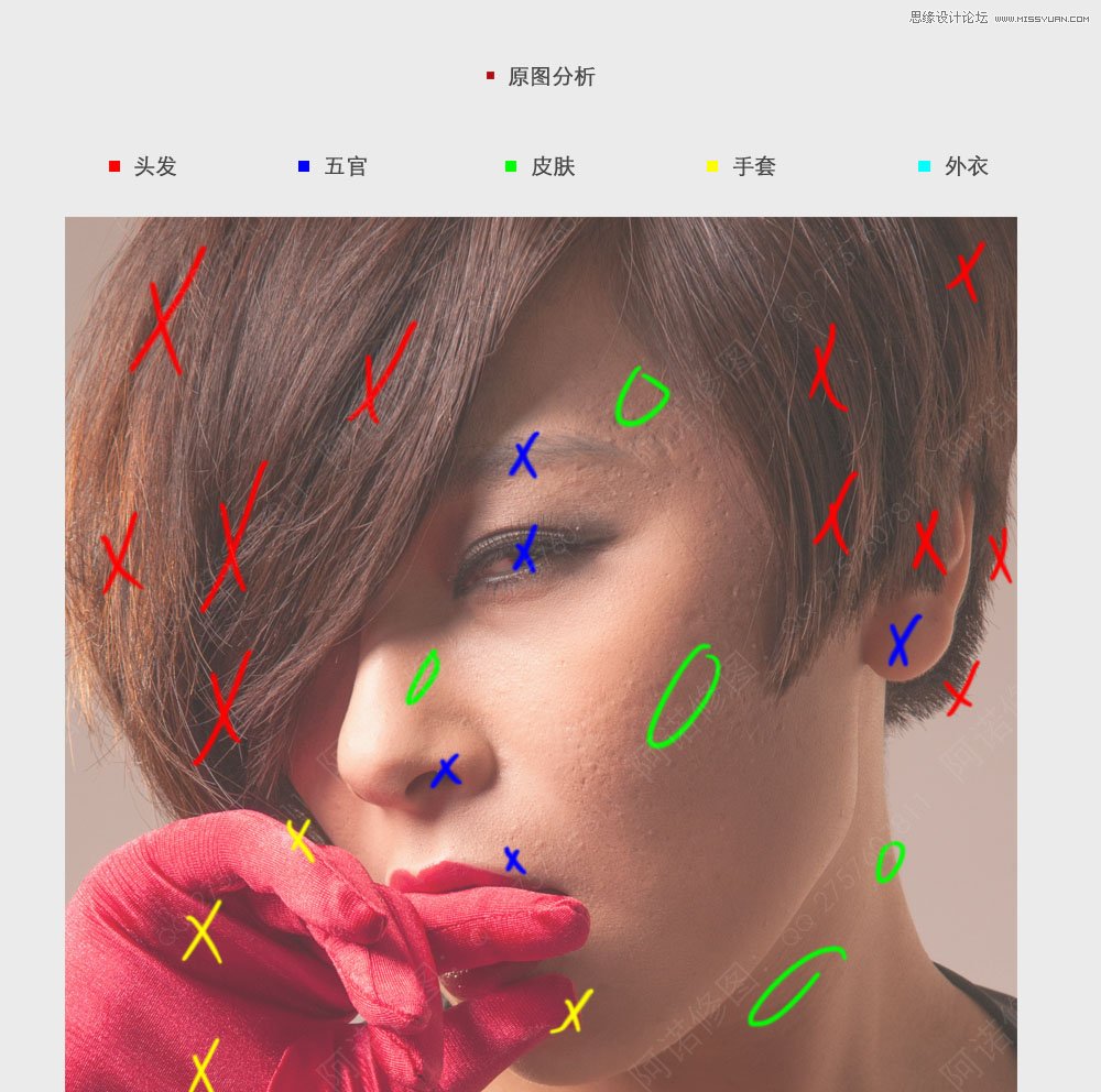 Photoshop调出人像照片超质感的妆面修图