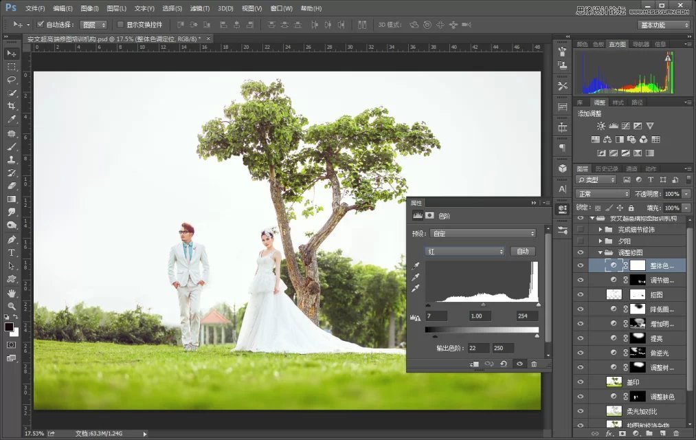 Photoshop调出灰蒙蒙的婚片唯美的夕阳效果