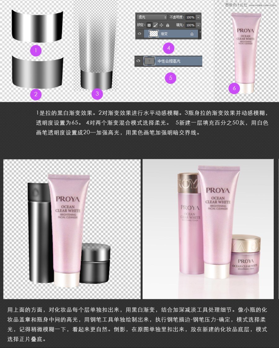 Photoshop设计时尚的电商化妆品海报教程