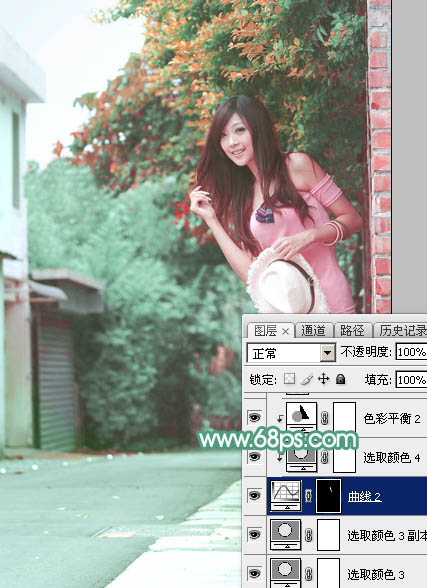 Photoshop调出可爱美女柔美暖色效果