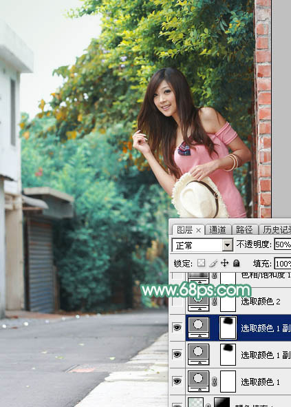 Photoshop调出可爱美女柔美暖色效果