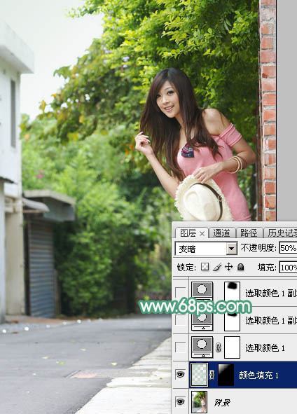 Photoshop调出可爱美女柔美暖色效果