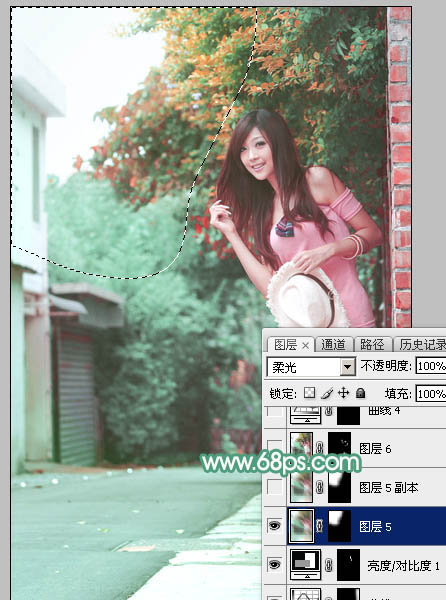 Photoshop调出可爱美女柔美暖色效果