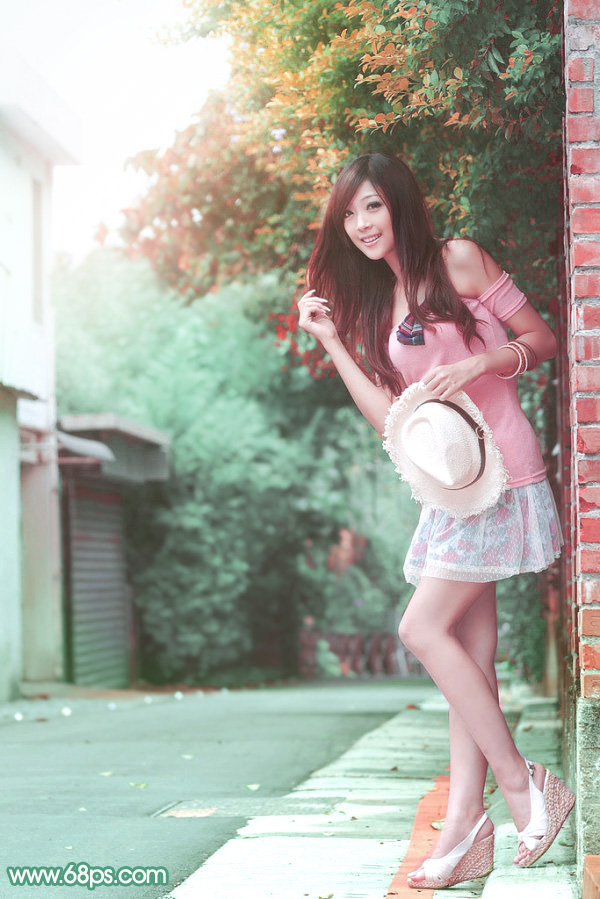 Photoshop调出可爱美女柔美暖色效果