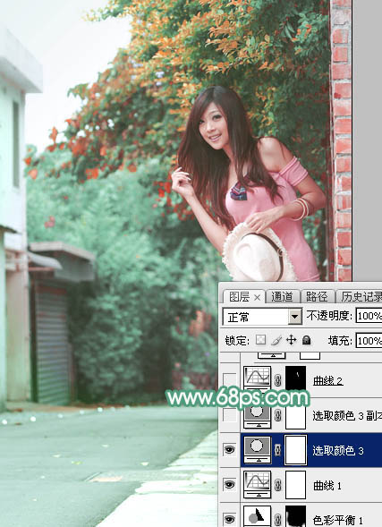 Photoshop调出可爱美女柔美暖色效果