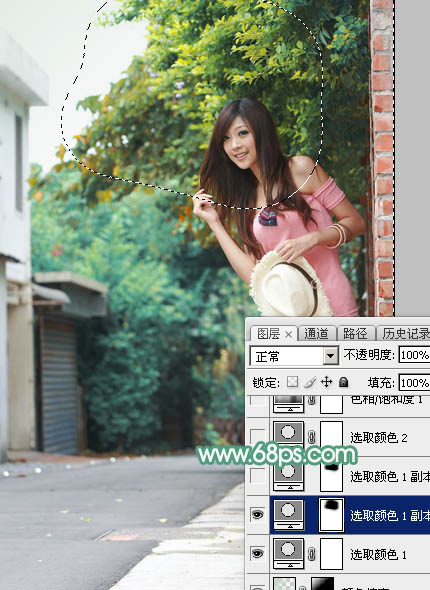 Photoshop调出可爱美女柔美暖色效果